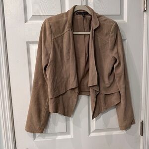 White House Black Market Tan Blazer with Asymmetrical Front